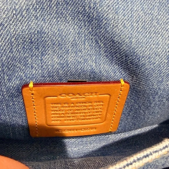 Coach Blue Quilted Tabby Crossbody Bag - Picture 10 of 14